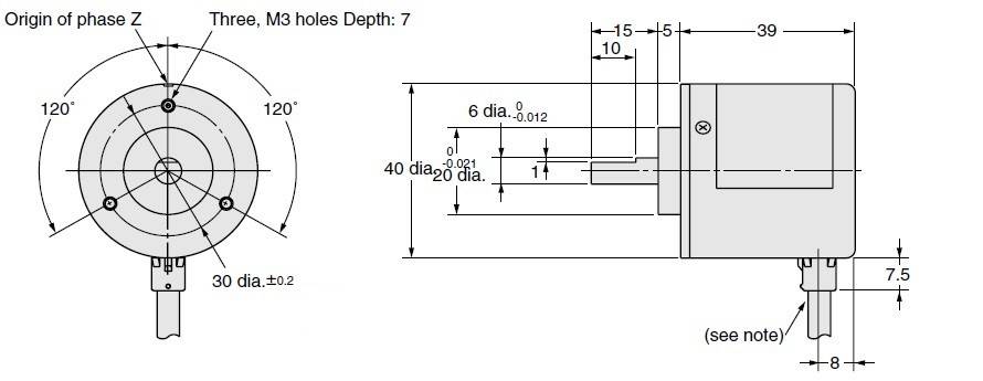 E6B2-CWZ1X 1000P/R 2M - encoder rotativ incremental